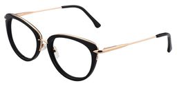 Adeline Cat Eye Black Glasses3
