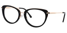 Adeline Cat Eye Black Glasses2