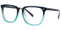 Lynn Rectangle Green Glasses2