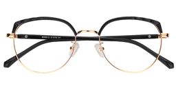 Flora Browline Black Glasses1
