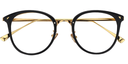 Sara Round Black Glasses1