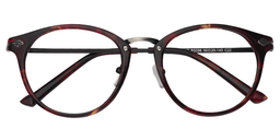 Kana Round Purple Floral Glasses1