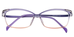 Henna Rectangle Purple Glasses1