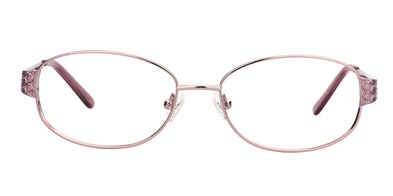 Mermaid Oval Pink Glasses