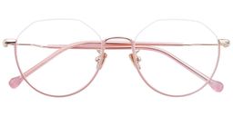 Maria Half Frame Pink Glasses1
