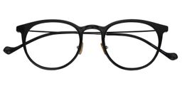 Jessica Round Black Eyeglasses1