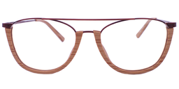 Alibi Aviator Brown Eyeglasses0