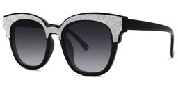 Mariel Square Black Sunglasses1