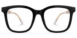 Briana Square Black Glasses0