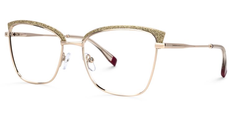 Myra Cateye Yellow Glasses