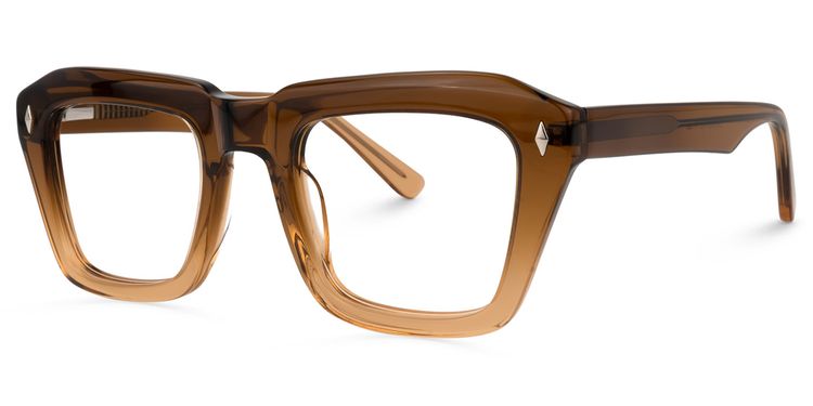 Aquino Square Brown Glasses