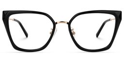 Martine Square Black Glasses0
