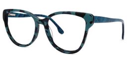 Ebuny Cateye Blue-Camouflage Glasses1