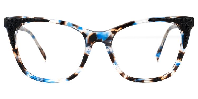 LaKisha Cateye Blue-Tortoise Glasses