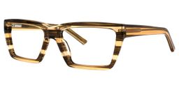 Dulaine Square Brown Glasses1