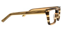 Dulaine Square Brown Glasses2