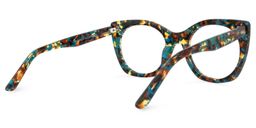 Orguita Square Blue-Floral Glasses3