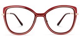 Krishonda Butterfly Red Glasses0