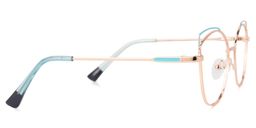 Mosley Geometric Blue-Gold Glasses2