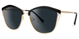 Robles Geometric Black Sunglasses1