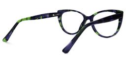 Maricella Cateye Dark-Blue Glasses3