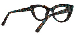 Kothari Cateye Blue-Floral Glasses3