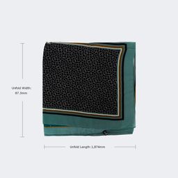 Vintage Four Seasons Available Black-Green Scarves3