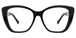 Manette Square Black Glasses0