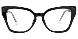 Yushica Square Black Glasses0