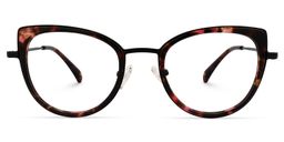Taisha Cateye Red-Tortoise Glasses0