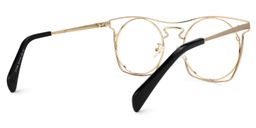 Janice Geometric Gold Glasses3