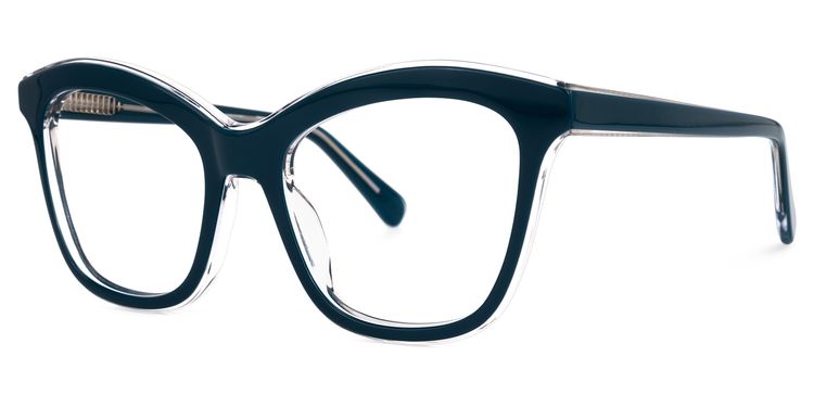 Cirino Cateye Dark-Blue Glasses