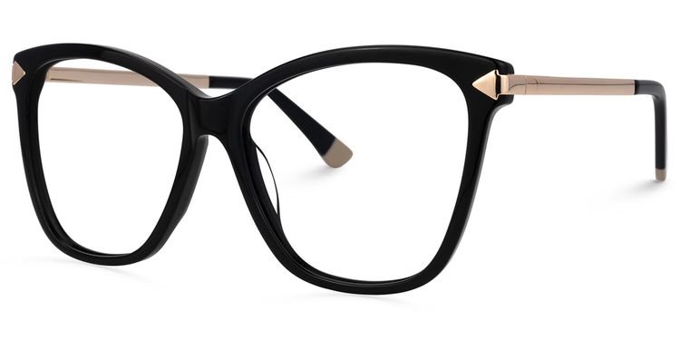 Brinelly Cateye Black Glasses