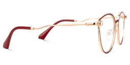 Marcella Geometric Red Glasses2