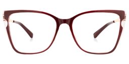 Shinault Cateye Red Glasses0