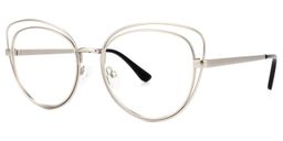 Terianna Cateye Silver Glasses1