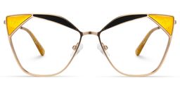 Chaparro Cateye Yellow Glasses0