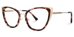 Monik Cateye Red-Tortoise Glasses1