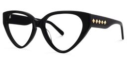 Marshea Geometric Black Glasses1