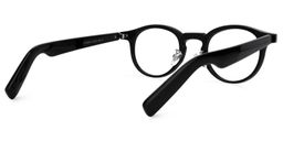 Laticia Round Black Glasses3