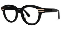 Merkley Round Black Glasses1