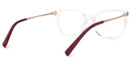 Schirack Cateye Clear Glasses3