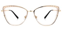 Aramoix Cateye Gold Glasses0
