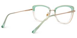 Mulero Square Green Glasses3