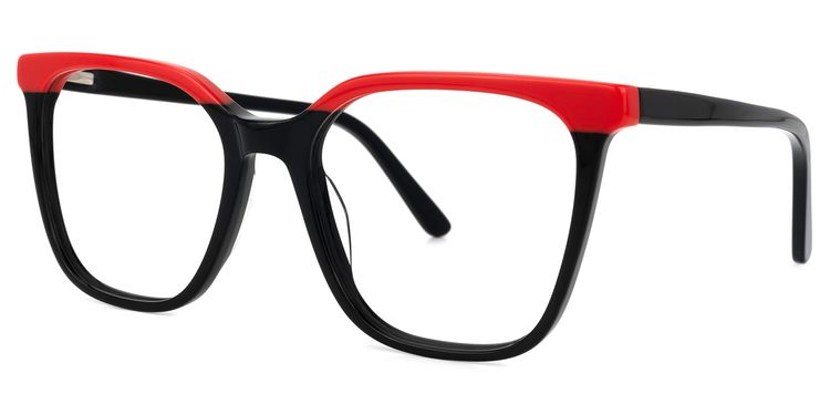 Jamal Square Black Glasses