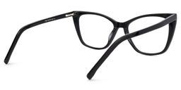 Florine Cateye Black Glasses3