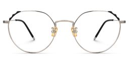 Riddle Geometric Silver Glasses0