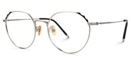 Riddle Geometric Silver Glasses1