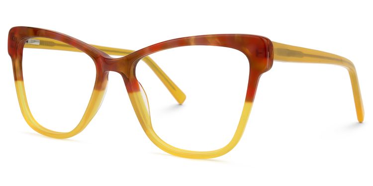 Sharlette Cateye Two-Tone Glasses