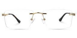 Hairston Square Gold Glasses0